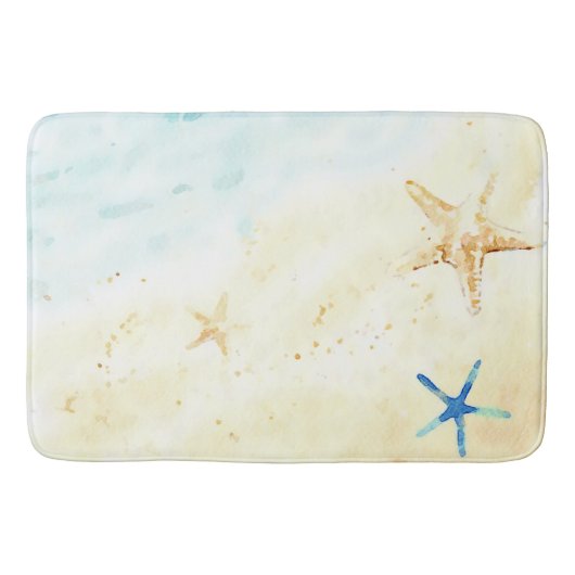 Tapis De Bain *~* Beach Sea Shore Star poisson AR7 nautique  (Devant)