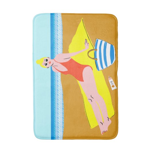 Tapis De Bain Beachy Keen - Jaune (Devant (Vertical))