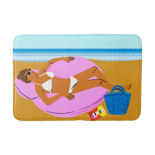 Tapis De Bain Beachy Keen - Rose (Devant)