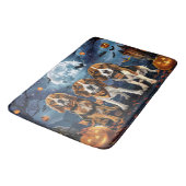 Tapis De Bain Beagle Halloween Éffrayant (Angle)