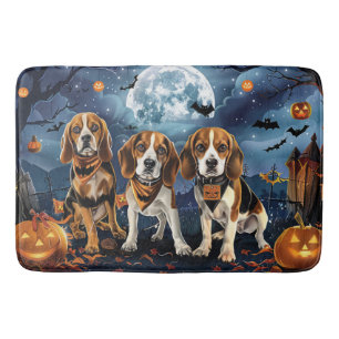 Tapis De Bain Beagle Halloween Éffrayant