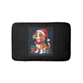 Tapis De Bain Beagle Xmas Éclairage Père Noël Beagle Chien Noël  (Devant)