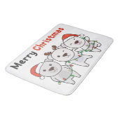 Tapis De Bain Bear Christmas Animals (Angle)