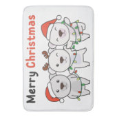 Tapis De Bain Bear Christmas Animals (devant Vertical)