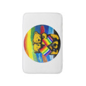 Tapis De Bain Bears Love Couple LGBT Arc-en-ciel (Devant (Vertical))