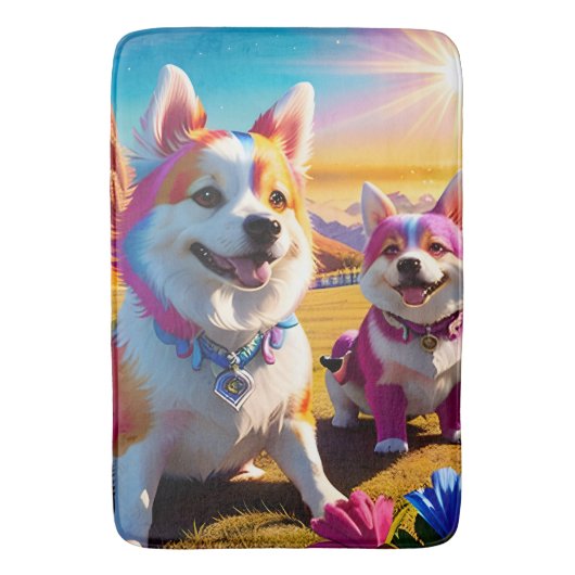 Tapis De Bain Beau animal quatre (devant Vertical)