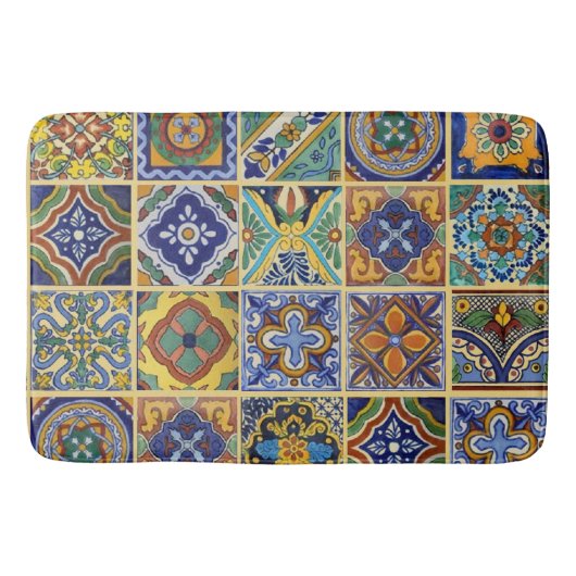 Tapis De Bain Beau carrelage de Boho Talavera (Devant)