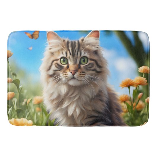 Tapis De Bain Beau chats beau jardin (Devant)