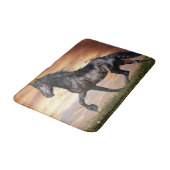 Tapis De Bain Beau Cheval Noir (Angle)