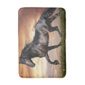Tapis De Bain Beau Cheval Noir (Devant (Vertical))