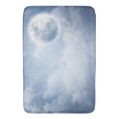 Tapis De Bain Beau ciel bleu avec cygnes volants (devant Vertical)