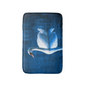 Tapis De Bain Beau cygne blanc dans l'eau (Devant (Vertical))