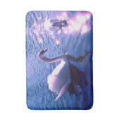 Tapis De Bain Beau cygne dans le lac (Devant (Vertical))