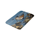 Tapis De Bain Beau dunlin Shorebird à la plage (Angle)