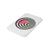 Tapis De Bain Beau flamant en cercles (Angle)