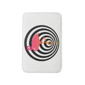 Tapis De Bain Beau flamant en cercles (Devant (Vertical))