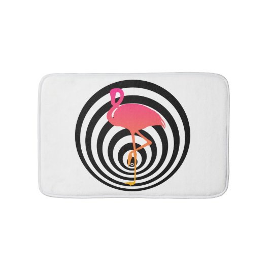 Tapis De Bain Beau flamant en cercles (Devant)