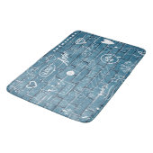 Tapis De Bain Beau graffiti sur mur vert calligraphie (Angle)