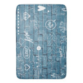 Tapis De Bain Beau graffiti sur mur vert calligraphie (devant Vertical)