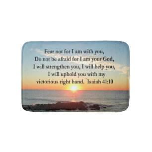 TAPIS DE BAIN BEAU ISAIAH 41:10 SUNRISE