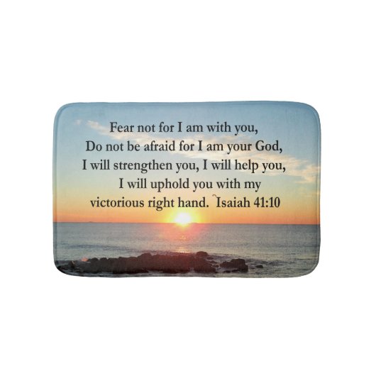 TAPIS DE BAIN BEAU ISAIAH 41:10 SUNRISE (Devant)