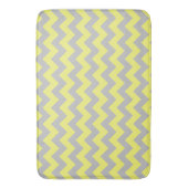 Tapis De Bain Beau Motif Chevron gris jaune (devant Vertical)