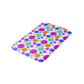 Tapis De Bain Beau Motif Pois coloré (Angle)
