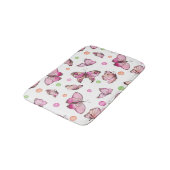 Tapis De Bain Beau papillon & Pois (Angle)