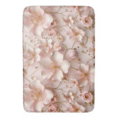 Tapis De Bain Beau Pastel Rose Doux Floral (devant Vertical)