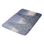 Tapis De Bain Beau paysage hivernal comme il neige (Angle)