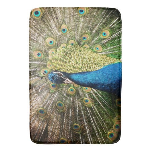 Tapis De Bain Beau Peacock (devant Vertical)