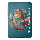 Tapis De Bain Beau Poisson Vibrant (devant Vertical)