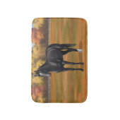 Tapis De Bain Beau Stallion Cheval du Quartier Noir (Devant (Vertical))