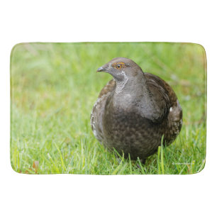 Tapis De Bain Beau Tétras de Sooty dans l'herbe