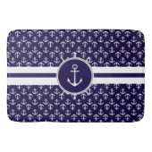 Tapis De Bain Beau thème nautique Motif Ancre (Devant)