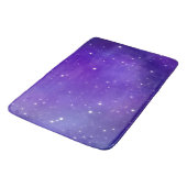 Tapis De Bain Beau violet étoile Sky Galaxy Art (Angle)