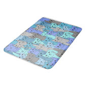 Tapis De Bain Beaucoup de Blue Cats Design (Angle)