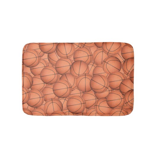 Tapis De Bain Beaucoup de boules de basket (Devant)