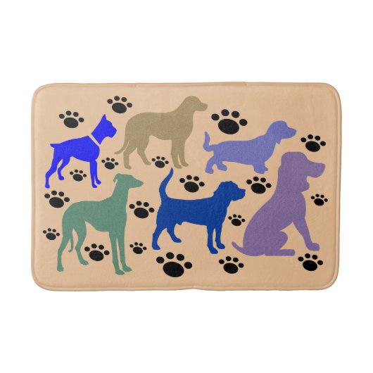 Tapis De Bain Beaucoup de Chiens Bain Mat (Devant)