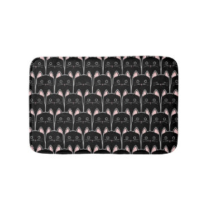 Tapis De Bain Beaucoup de Motif de chats noirs