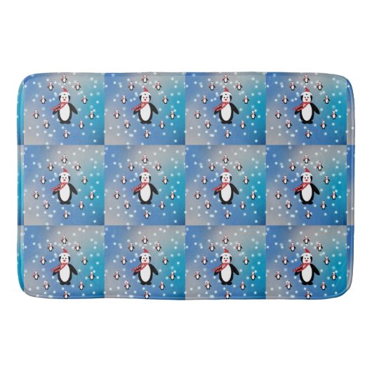 Tapis De Bain Beaucoup de pingouins (Devant)