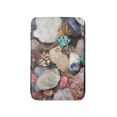 Tapis De Bain Beaucoup de roches polies, Agate, Oeil tigre, Quar (Devant (Vertical))