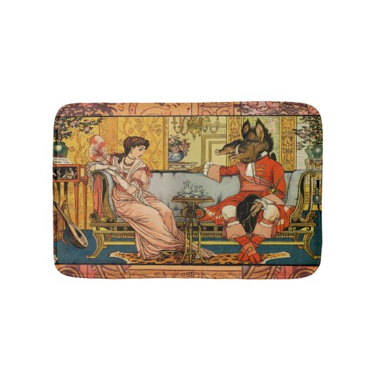 Tapis De Bain Beauté Beast Classic Fairy Tale Caractères (Devant)