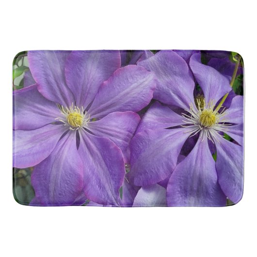 Tapis De Bain beauté clematis violette (Devant)