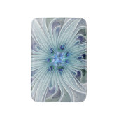 Tapis De Bain Beauté florale Abstraite moderne Blue Pastel Flowe (Devant (Vertical))