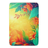 Tapis De Bain Beauté florale Abstraite vive (devant Vertical)