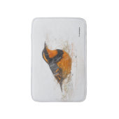 Tapis De Bain Beautiful Varied Thrush Songbird in the Snow (Devant (Vertical))