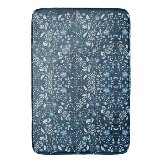 Tapis De Bain Beautiful Wildflower Pattern on Grassy Background (devant Vertical)