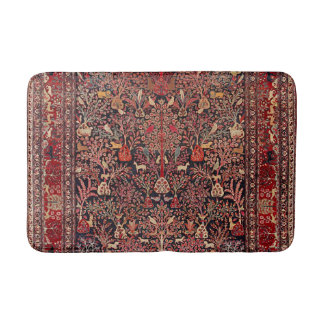 Tapis De Bain Beaux-arts antiques vintages persans de nature de