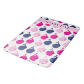 Tapis De Bain Beaux Baleines, Motif De Baleines, Votre Nom (Angle)